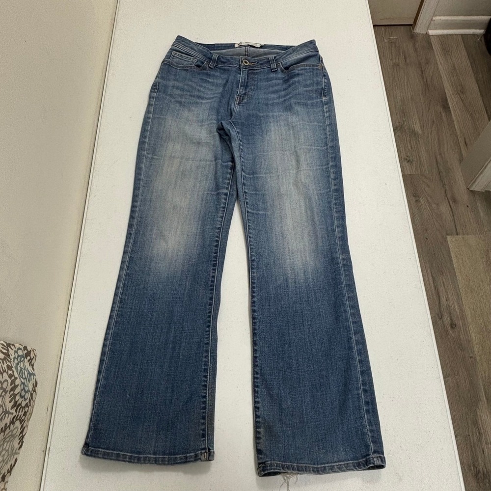 Levis 529 Curvy Bootcut Jeans Medium Wash Blue Denim Womens Size 12 Stretch